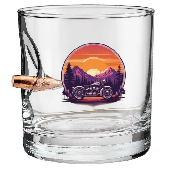 classic motorcycle Bullet Whiskey Glasses
