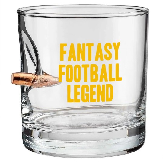Fantasy Football Player Bullet Whiskey Glasses