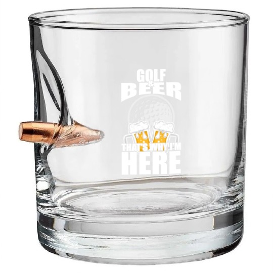 Funny Golf Beer Bullet Whiskey Glasses Funny Picture