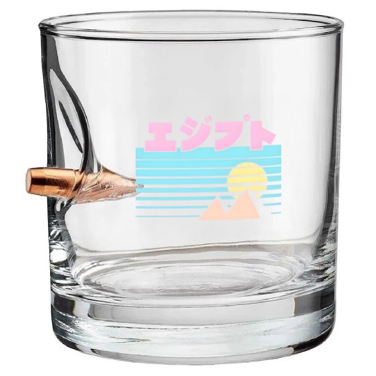 Egypt Triblend Benjimoji japanese Bullet Whiskey Glasses