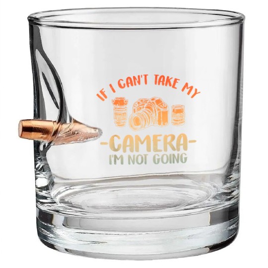 Photography Art For Men Women Camera Lover Photogr Bullet Whiskey Glasses