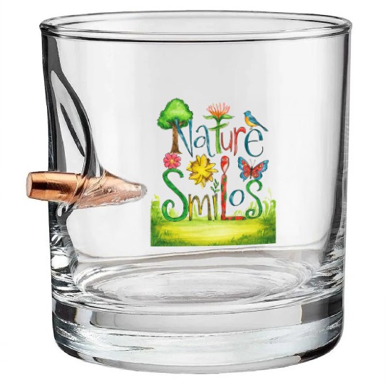 Nature Smiles - Spring Season Bullet Whiskey Glasses