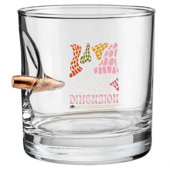Dimension Psychedelic Illustration Bullet Whiskey Glasses