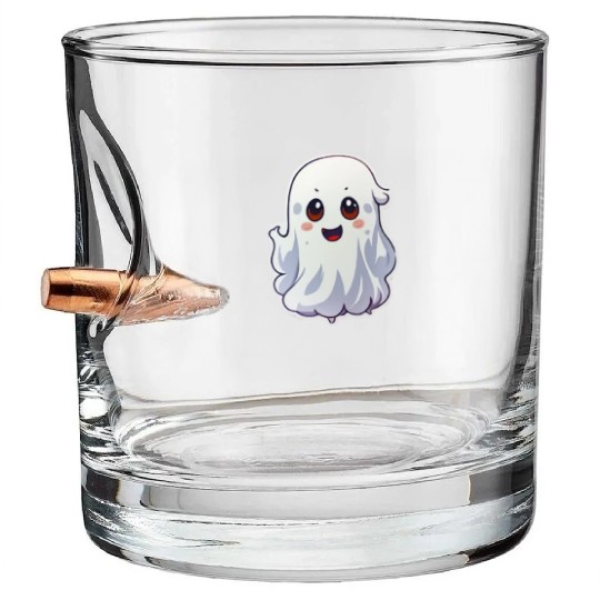 Cute Ghost Chibi Bullet Whiskey Glasses