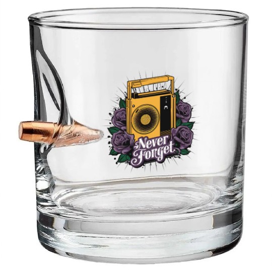 walkman yellow Bullet Whiskey Glasses
