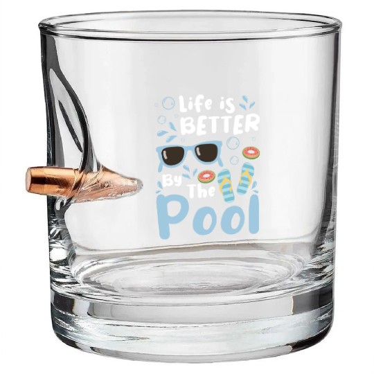 Pool Summer Pool Party Bullet Whiskey Glasses