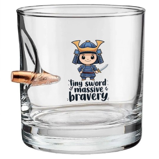 Chibi Samurai Bullet Whiskey Glasses