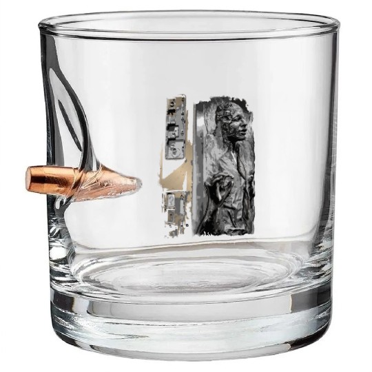 Han Solo Captured Bullet Whiskey Glasses