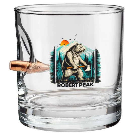 Wild Fun: Grizzly Bears & Funny Moments in Nature Bullet Whiskey Glasses