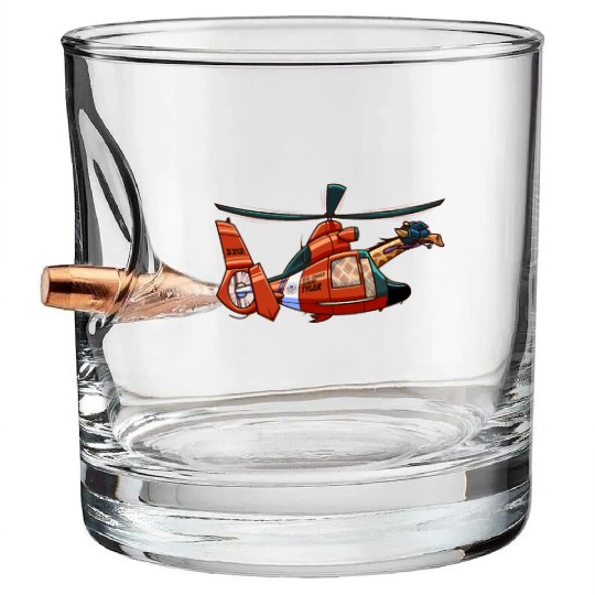 US Coast Guard Giraffe Tyler Bullet Whiskey Glasses