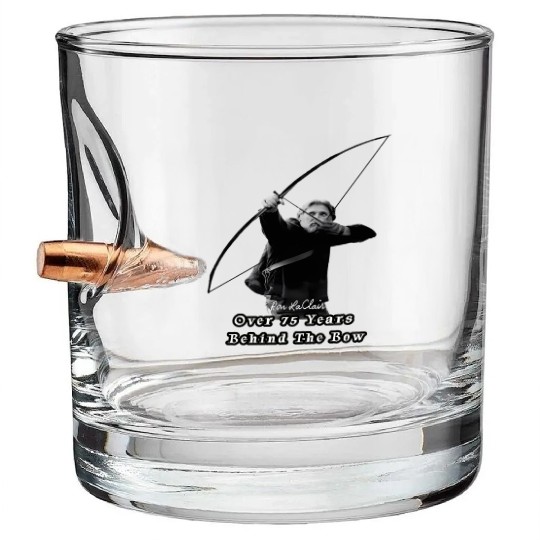 Traditional Archery- behind the Bow Bullet Whiskey Glasses