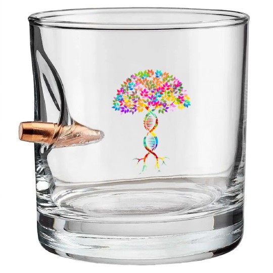 Genealogy Tree Family Ancestry Lineage Genealogist Bullet Whiskey Glasses