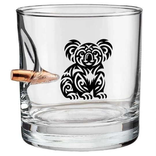 Cute Australian T Tattoo Koala Bullet Whiskey Glasses