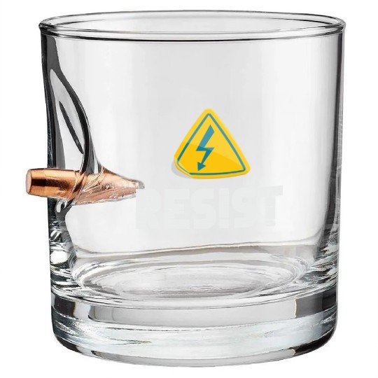 Resist Electrical Engineer Physicist Electrician Bullet Whiskey Glasses