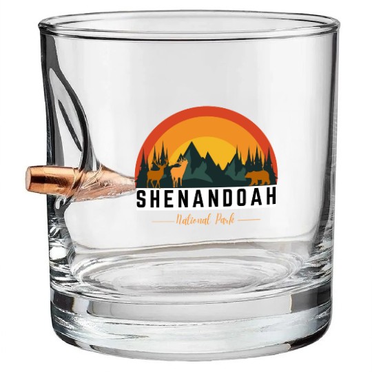 Shenandoah national park Bullet Whiskey Glasses