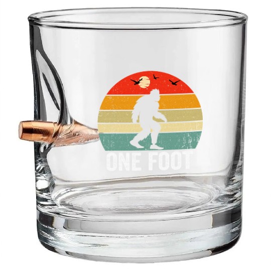 Foot Amputee Amputee Big Foot Limb Loss Bullet Whiskey Glasses