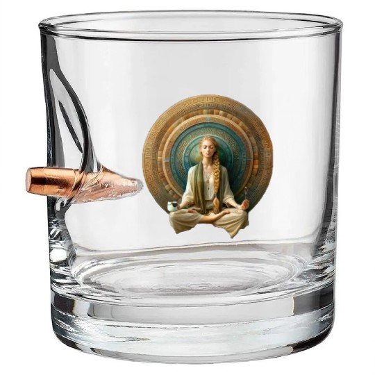 Zen Harmony Mandala Bullet Whiskey Glasses