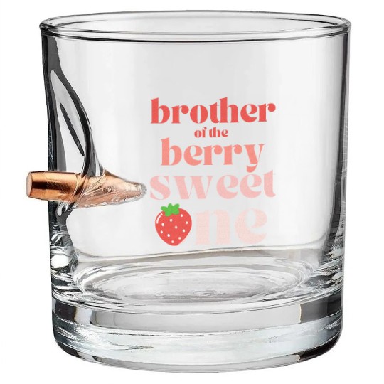 Brother of the Berry Sweet One Strawberry Bullet Whiskey Glasses