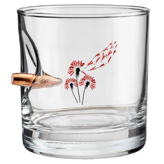 Flower Dandelion Lobsters Bullet Whiskey Glasses for Lobster Lover