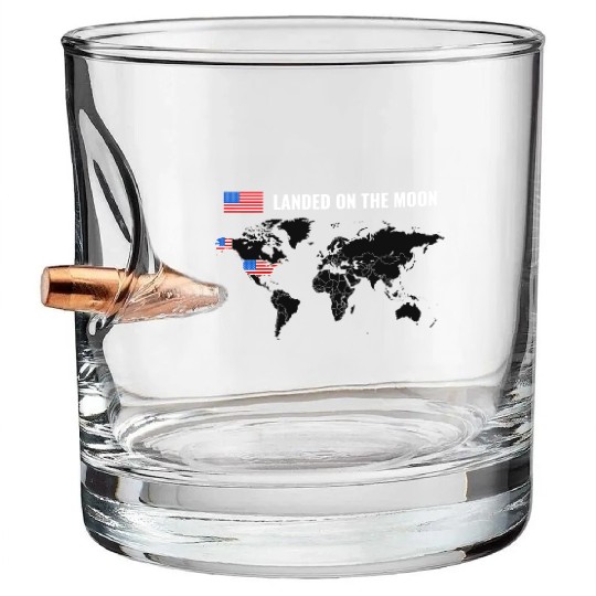 Moon Landing Bullet Whiskey Glasses