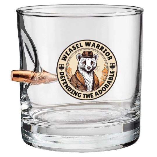Weasel Warrior Bullet Whiskey Glasses