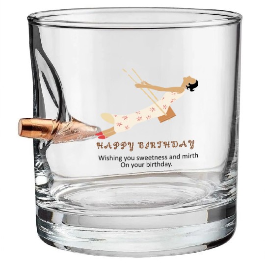 Birthday Bliss- Where Sweetness Meets Joy Bullet Whiskey Glasses