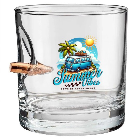 Summer Vibes Bullet Whiskey Glasses