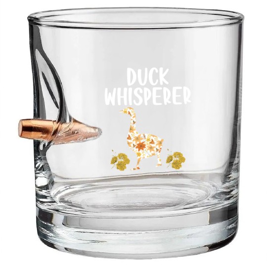 Duck Whisperer Flower Farming Farm Animal Farmer Bullet Whiskey Glasses