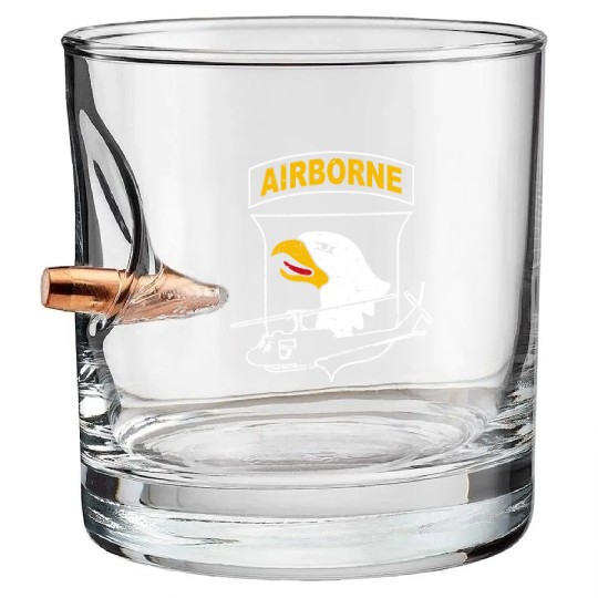 101st Airborne Division Bullet Whiskey Glasses