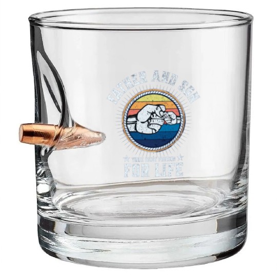 FATHER AND SON Bullet Whiskey Glasses