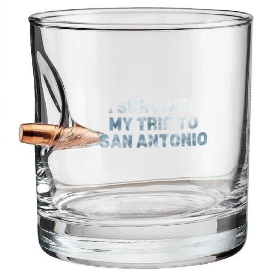 My Trip Traveler Vacation San Antonio Bullet Whiskey Glasses