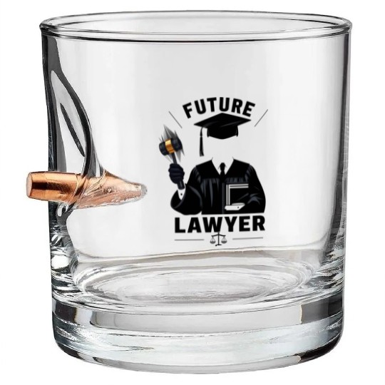 Future Legal Eagle Bullet Whiskey Glasses
