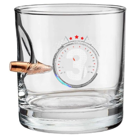 Kids 3rd Birthday Boy 3 Third Race Car Birthday Bullet Whiskey Glasses