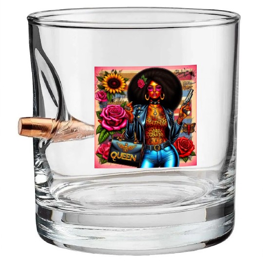 Diva Dime Queen Collection Bullet Whiskey Glasses