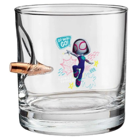 Marvel Spidey And His Amazing Friends Ghost Spider Bullet Whiskey Glasses