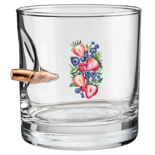 Sugary World of Berry Bliss Bullet Whiskey Glasses