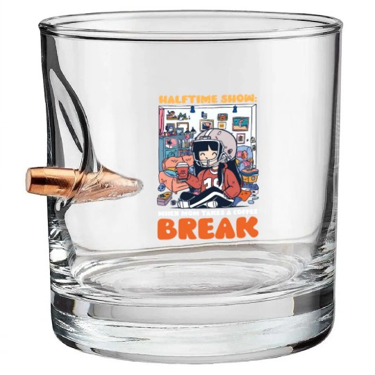 Football Mom Halftime Show: Mom Takes Coffee Break Bullet Whiskey Glasses