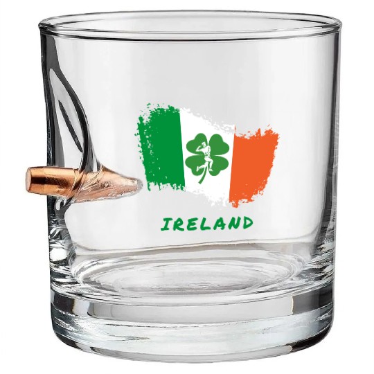Ireland Cricket Bullet Whiskey Glasses