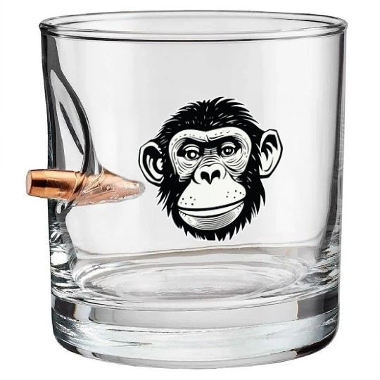 Ape Monkey Bullet Whiskey Glasses