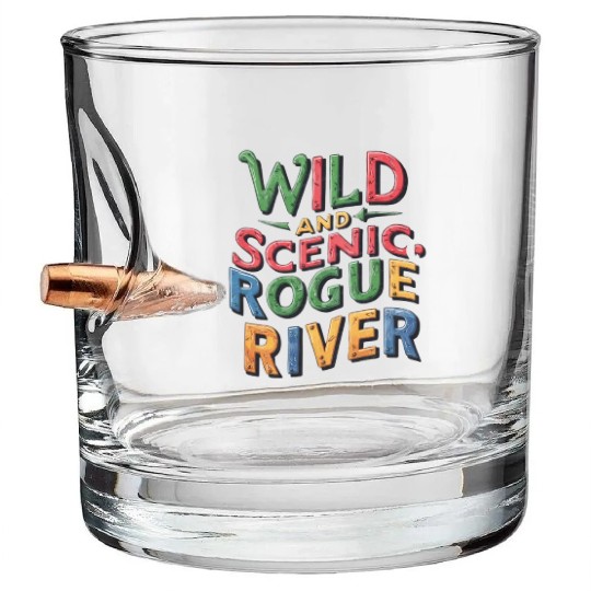 Wild and Scenic: Rogue River Bullet Whiskey Glasses