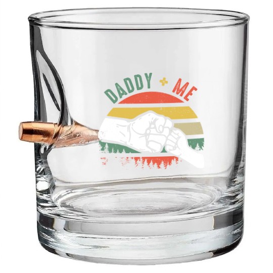 Love Daddy and Me Bullet Whiskey Glasses