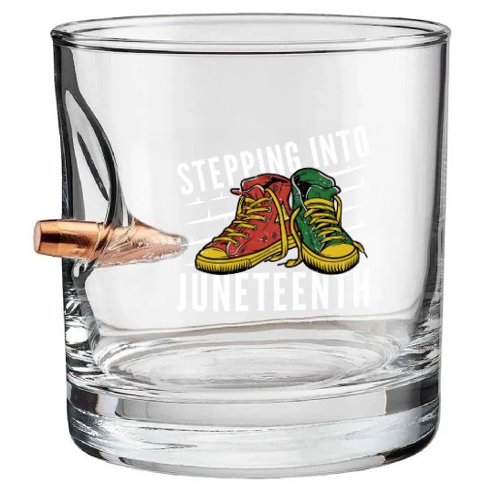 Stepping Into Juneteenth 2024 Afro American Bullet Whiskey Glasses
