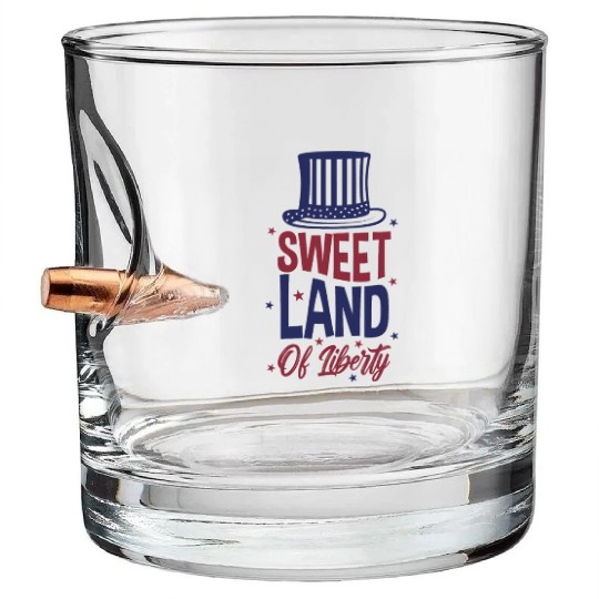 Sweet Land Of Liberty Bullet Whiskey Glasses