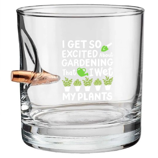 Gardening Garden Plants Bullet Whiskey Glasses