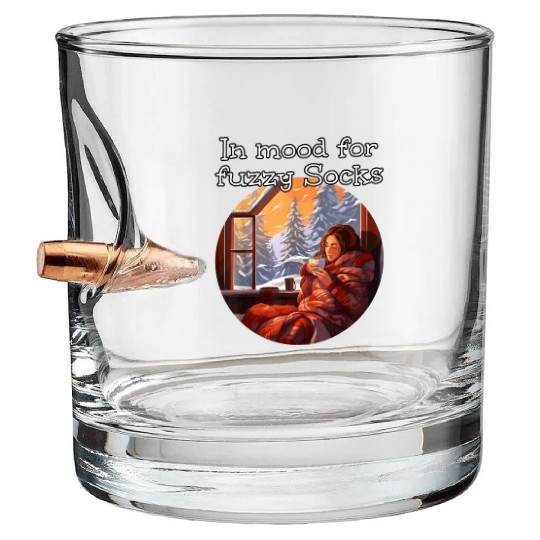 fuzzy Clothes Winter Socks Bullet Whiskey Glasses