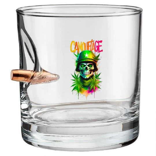 CAMOUFLAGE Bullet Whiskey Glasses