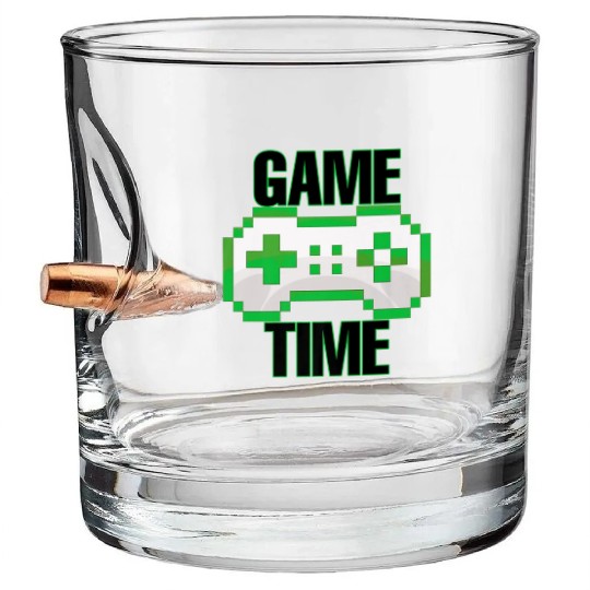 Classic Video Game Controller Clothing Bullet Whiskey Glasses