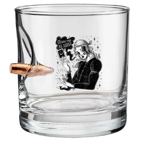 Gothic clothing aesthetic occult Bullet Whiskey Glasses