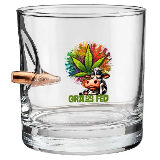 Grass Fed Color Bullet Whiskey Glasses