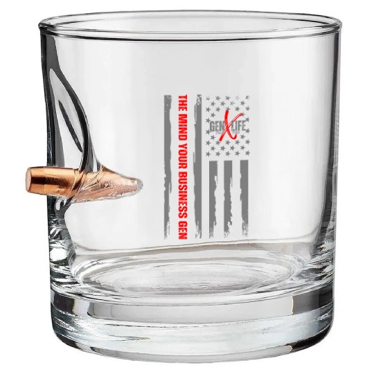 GEN X LIFE The Mind Your Business Gen Bullet Whiskey Glasses